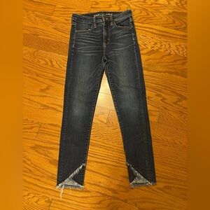 American Eagle jeans, super high-rise jegging crop, size 4